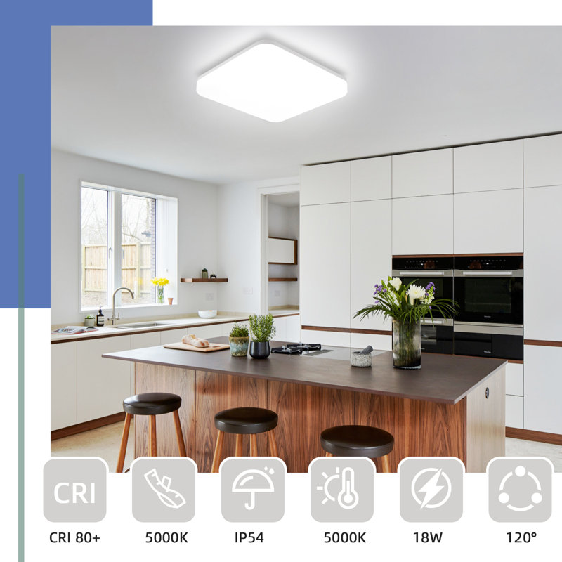 Dawnielle Plastic LED Flush Mount