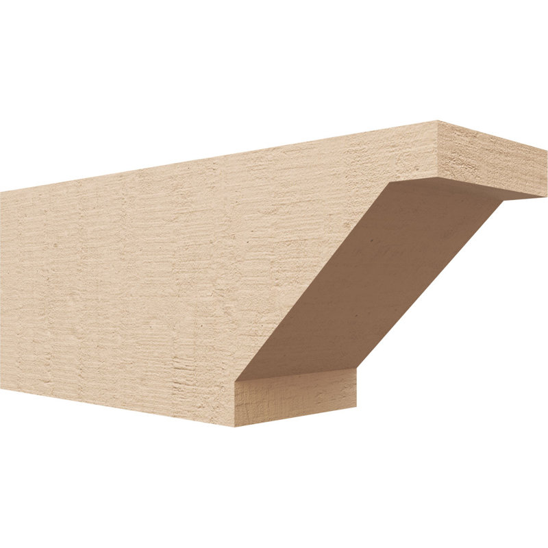 Burlington Woodgrain TimberThane Ra partier queue, brun clair apprêté, H 8 po x l 20 po x P 6 po