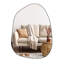 Miroir mural asymétrique 32 po x 24 po, miroir décoratif encadré pour salle de bain, chambre, salon, entrée murale-1197710382