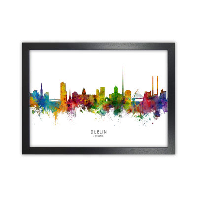Dublin Ireland Skyline by Michael Tompsett - 1 Piece Wall Art