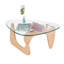 Table basse en verre transparent avec base Novelty-318690567