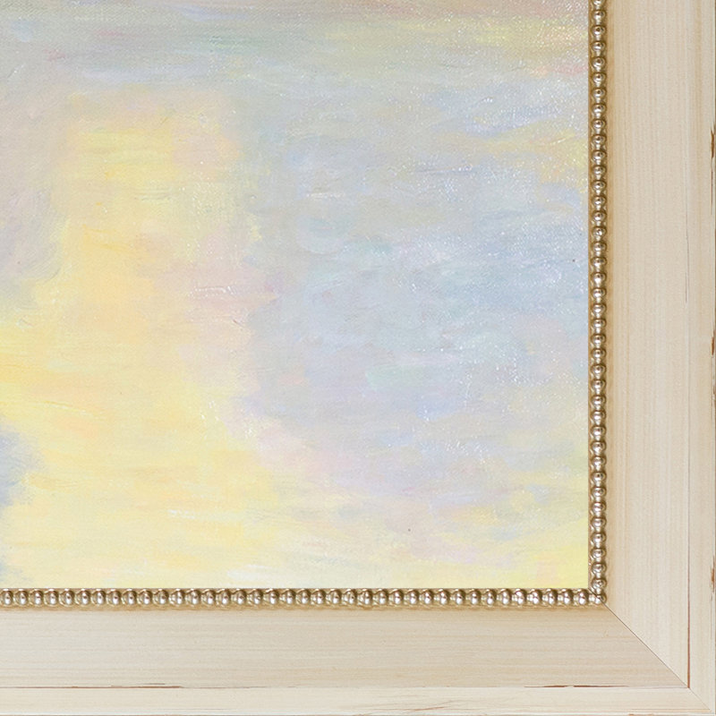 « misty matinée on the senne, lever » par claude monet, reproduction d’image sur toile, H 24,5 po x l 28,5 po x P 2 po