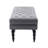 Casablanca Fabric Upholstered Bench with Wheels-833605212