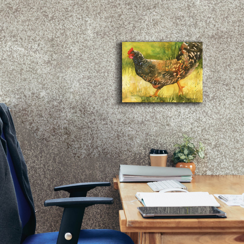«August Hen» par Augustel® Beukenkamp, August Grove, H 12 po x l 16 po x P 0,75 po