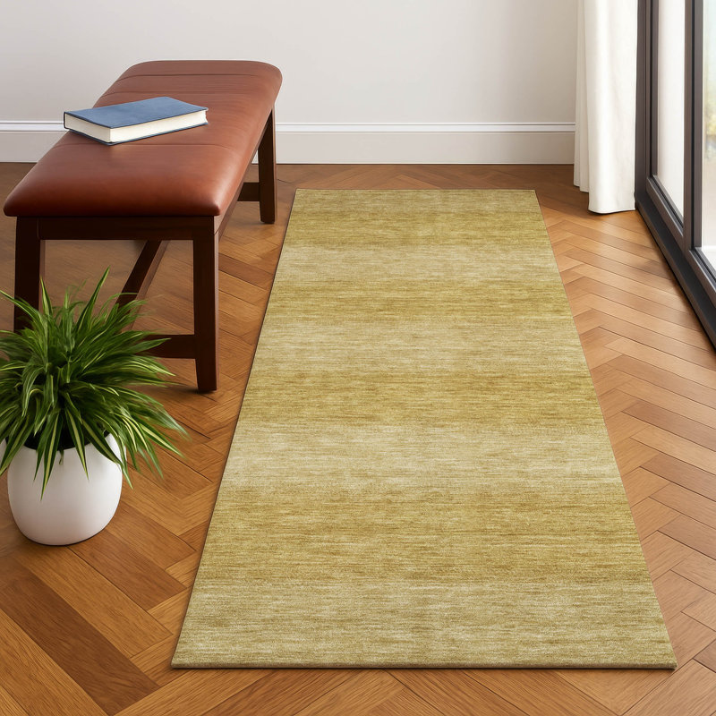 Premium Machine Washable Lubbers AMF1733 Stripe Rug, Runner 2'3" x 7'6"