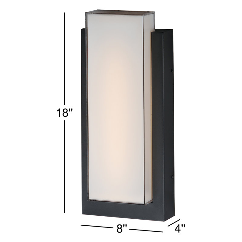 Nicolina Tower-Outdoor Wall Mount, 18" H x 8" W x 4" D