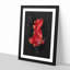 Red Siamese Fighting Fish - Picture Frame Graphic Art Print-56857370-56857371