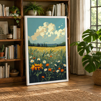 Wildflower Meadow Botanical - Wrapped Canvas