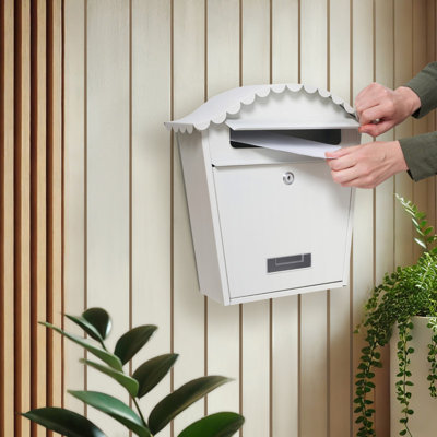 Cartegena Steel Wall Mounted Post Box