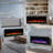 Recessed Electric Fireplace Inserts, Freestanding And Wall-mounted With Remote Control, Adjustable Flame Color & Speed-846582512
