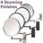 Akea 8" Wall Mount Magnified Makeup Mirror-300001292