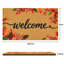 Tapis de porte de bienvenue à motif de feuilles d'automne avec dos antidérapant