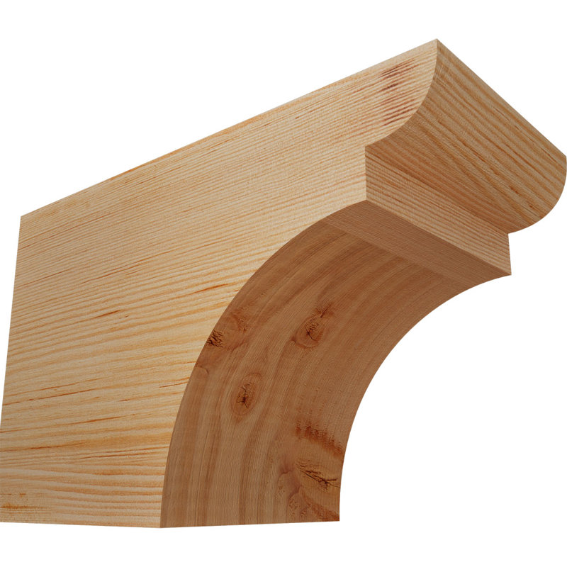 Yorktown Smooth Rafort Tail, Sapin de Douglas, H 8 po x l 12 po x P 5,5 po