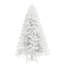 Arbre de Noël artificiel blanc avec support en métal pliable et élégant décor des Fêtes-616609924-616609921