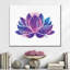 Silhouette de lotus mauve-1934696693