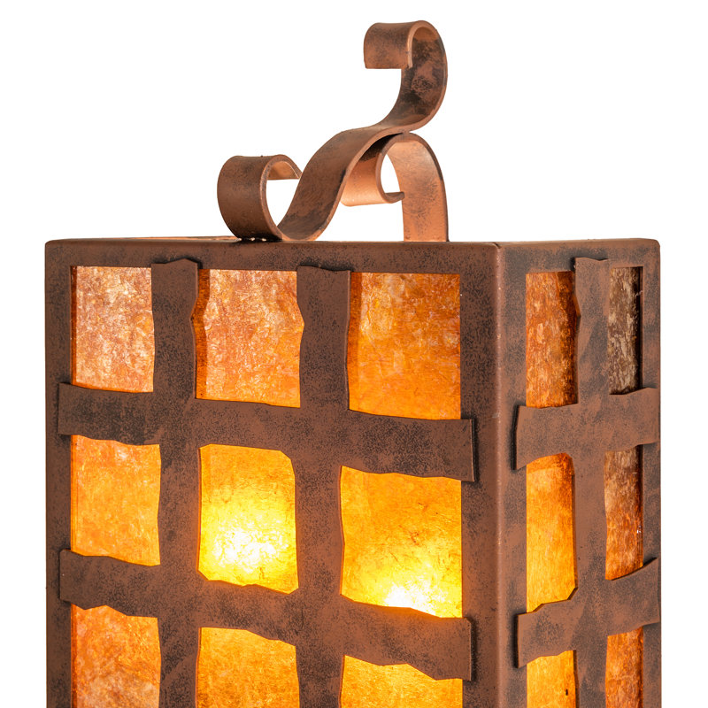 Rustic Lodge Steel Flush Mounted Sconce
