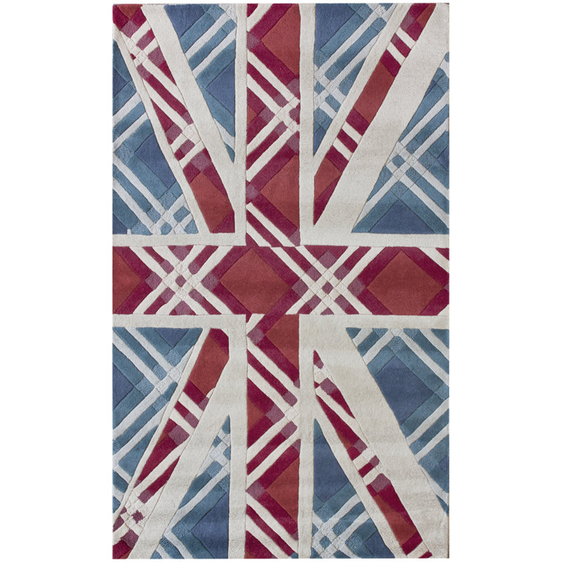 Tapis bleu Jacieon, 5 pi x 8 pi