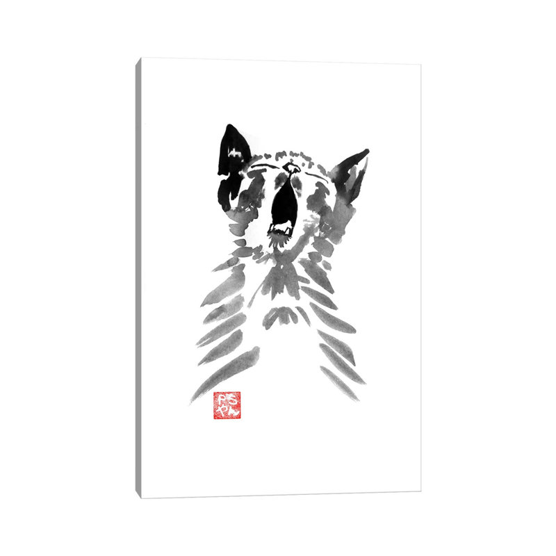 Meaowing by Péchane - Wrapped Canvas Print, 45.72cm H x 30.48cm W x 1.91cm D