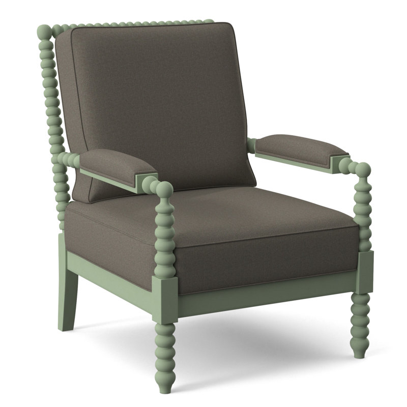 Fauteuil Jamilla Sabrina, Performance du sucre gris; 0863-84, Finition céleri