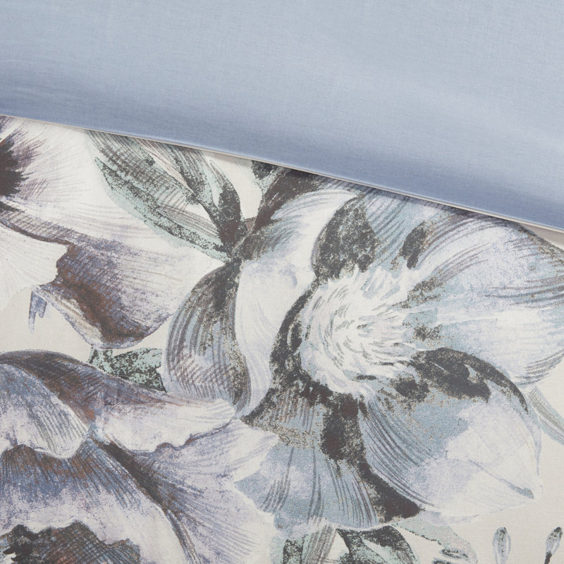 Couette en coton 3 pièces Shabby Chic - taille grand avec motif floral élégant