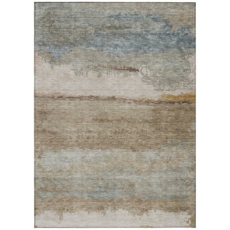 Machine Washable Indoor/Outdoor Colman ACN2156 Modern Rug, Rectangle 8' x 10'
