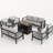 9-Person Sofa Seating Group With Fire Pit-288648127