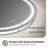 Elayshia Lighted Dimmable LED Frontlit&Backlit Frameless Anti-Fog Makeup Bathroom Round Vanity Mirror-365969643