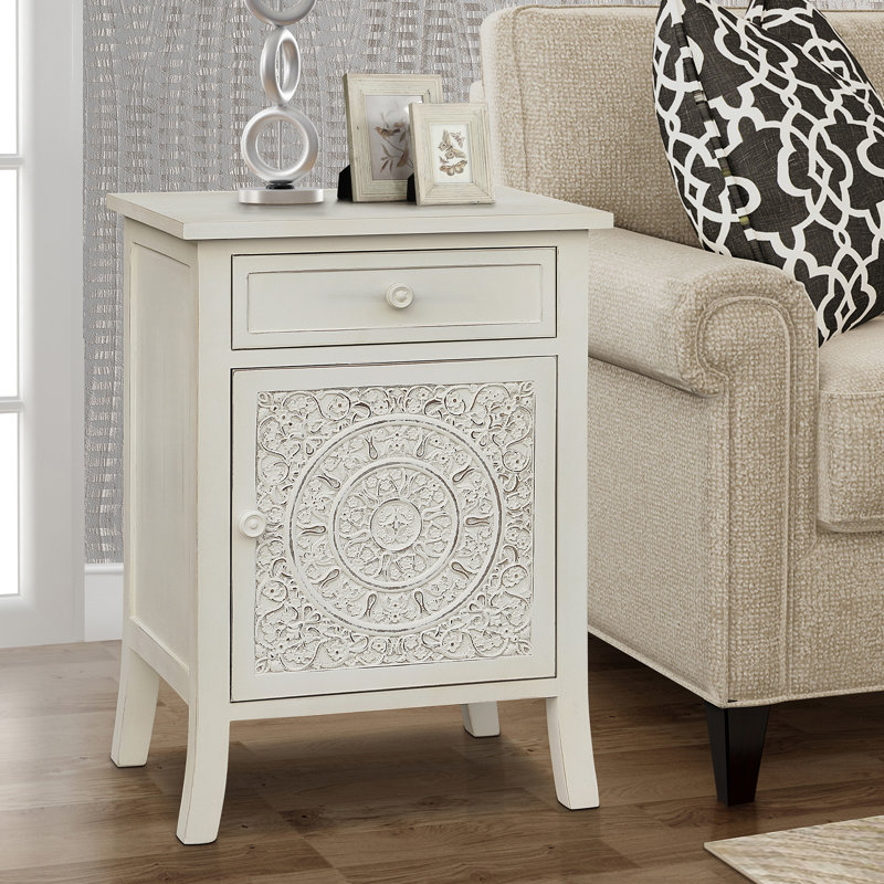 Table de bout avec rangement Melida