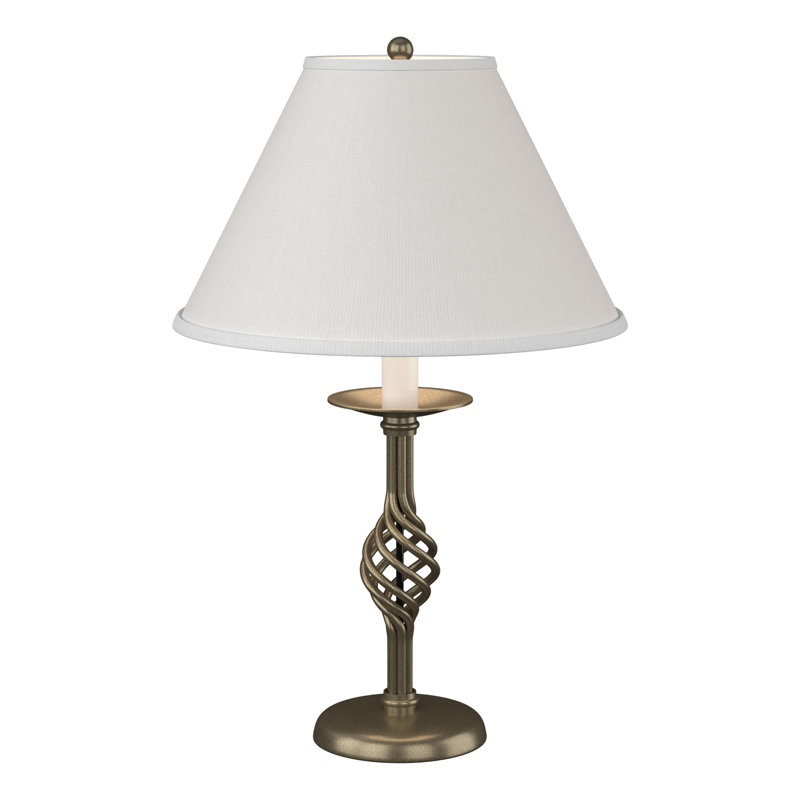 Lampe de table 25,5 "Twist Basket, Or doux