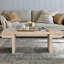American Vintage Industrial Coffee Table, Premium Reclaimed Wood Texture Rectangular Design, Double-Tier Structure With Rustic Finish, Easy Assembly For Living Room & Office - Antique Natural-129449588