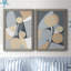 Millenium I - ensemble de 2 peintures sur toile encadrées-44697613-44697846