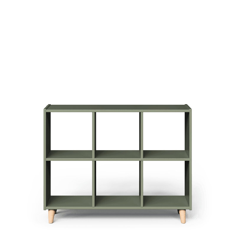 Six cubes horizontaux, Corde / naturel, H 31,7 po x l 40,6 po x P 11,8 po