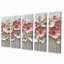 Rose pastel crème de fleurs sauvages champ I - décoration murale fleurs sauvages - art mural traditionnel 5 pièces-490672808