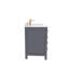 Meuble-lavabo simple 36 po avec plateau en quartz blanc Rooh-101808753-101808755