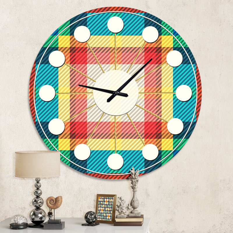 Horloge murale Tartan, Moyenne