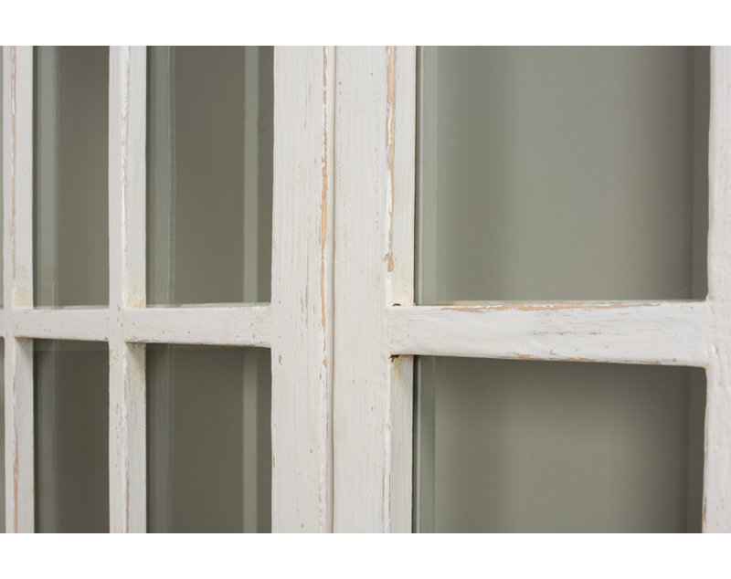 Glass China Cabinet, White