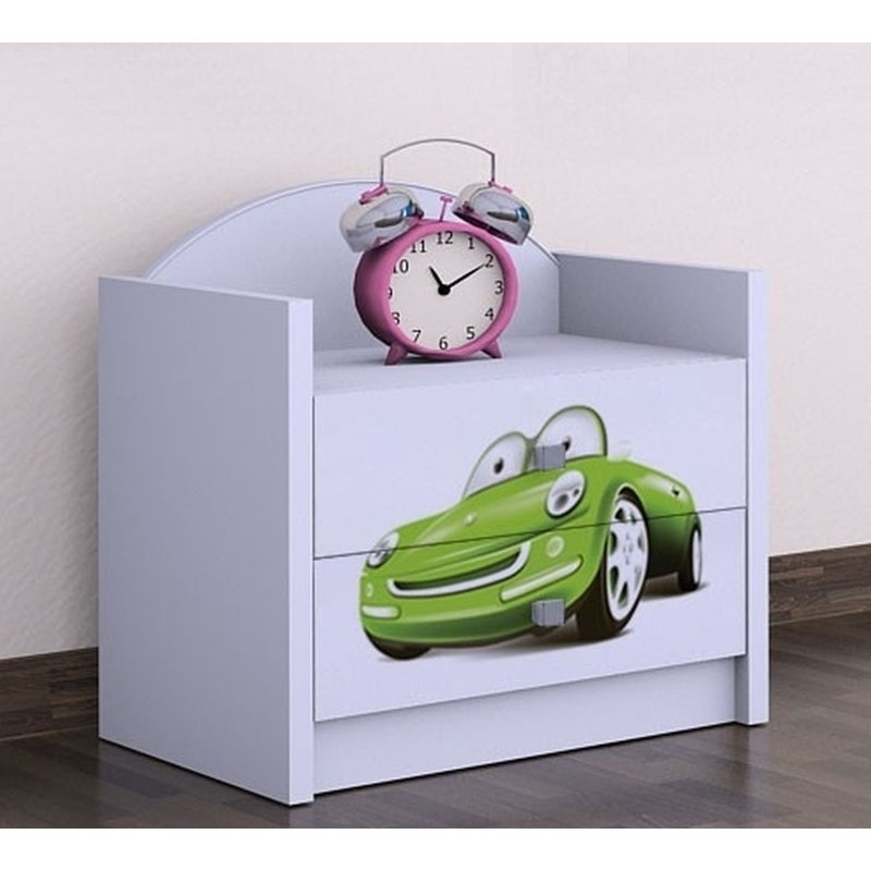 Sidney 2 Drawer Nightstand, White