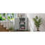 Armoire de coin réglable en MDF gris