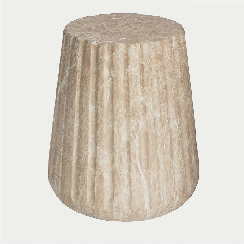 Table d'appoint d'extérieur Cleme, Doré