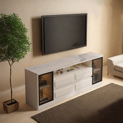 Cream style minimalist TV stand