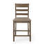 Ensemble de 2 tabourets de comptoir en bois rembourrés Farmhouse-1900557530