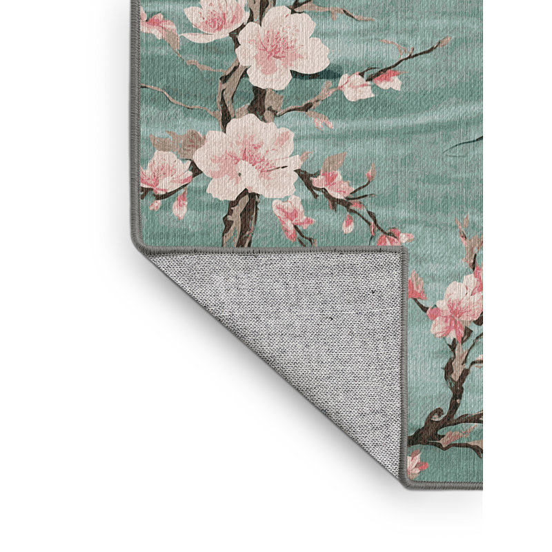 Machine Washable Gray Area Rug, Rectangle 3' x 5'