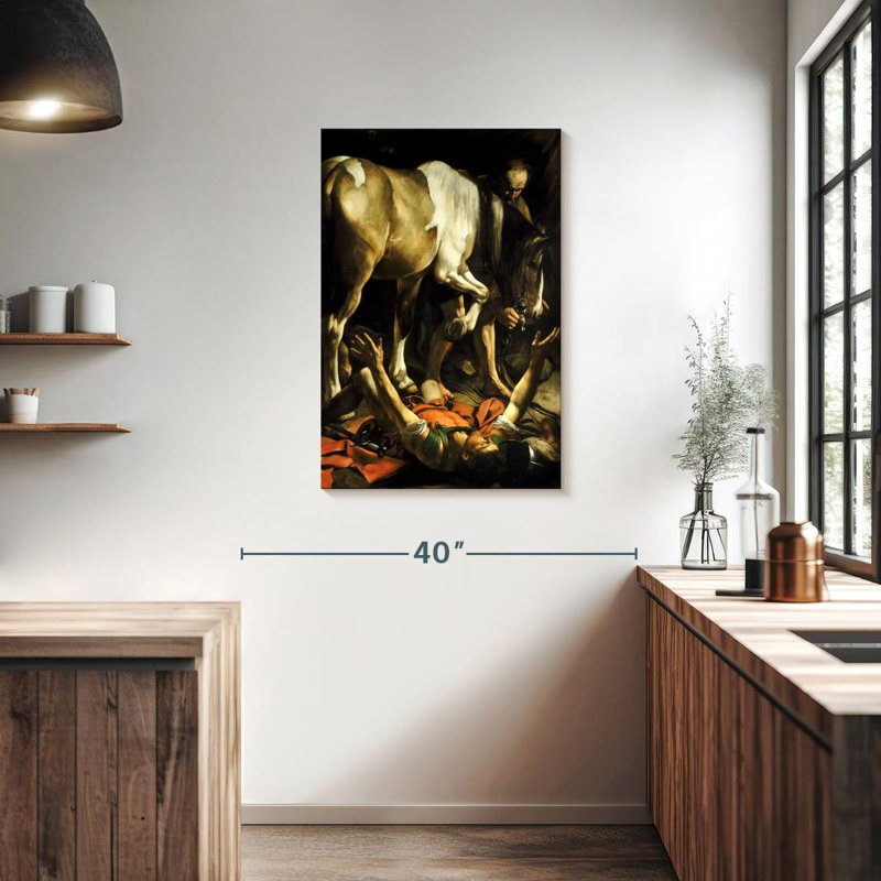Adella conversion sur le chemin de Damas, H 36 po x l 24 po