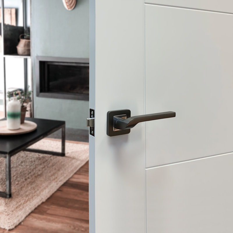 Austin Privacy (Bed & Bath) Door Handle Pack, Dark Grey
