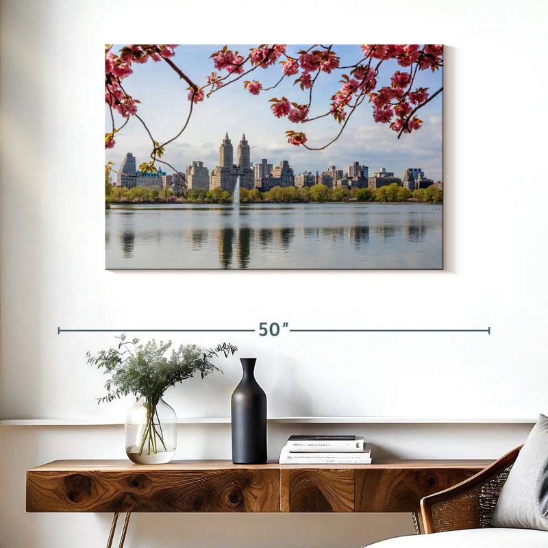 Fleurs de cerisier de Sirci Central Park, H 26 po x l 39 po