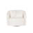 Rory White Sherpa Swivel Accent Chair