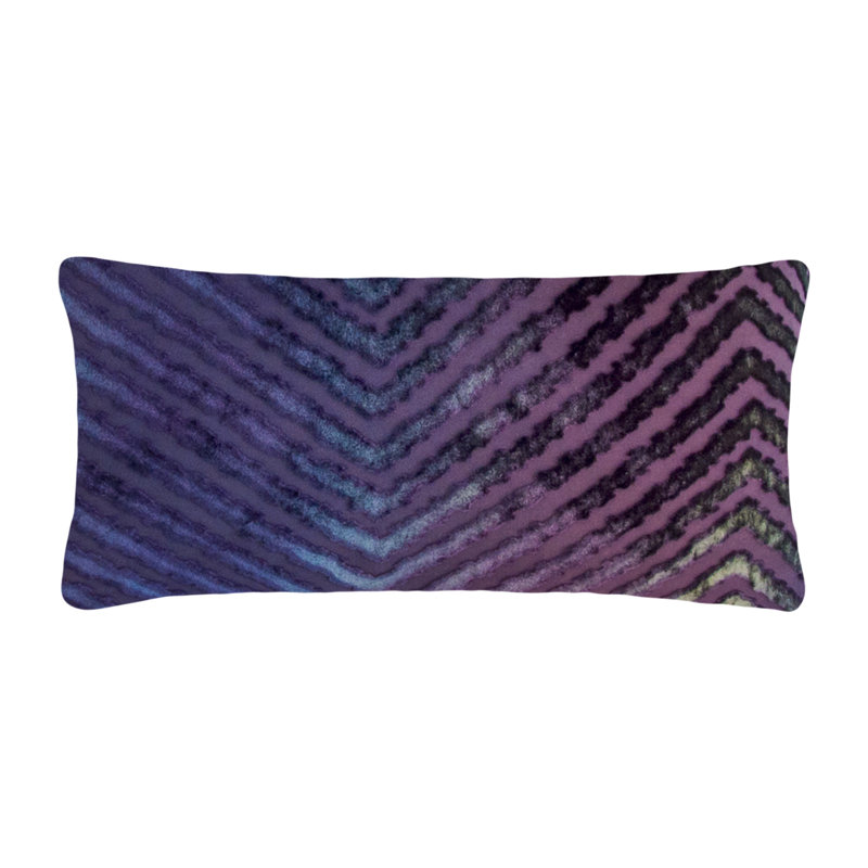  Rectangular Velvet Pillow Cover & Insert, Peacock