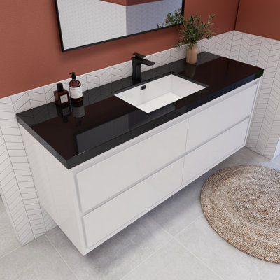 Vickye 60" Single Sink Bathroom Vanity Set