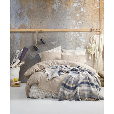 Ensemble de housse de couette 100% coton 4 pièces Moosic