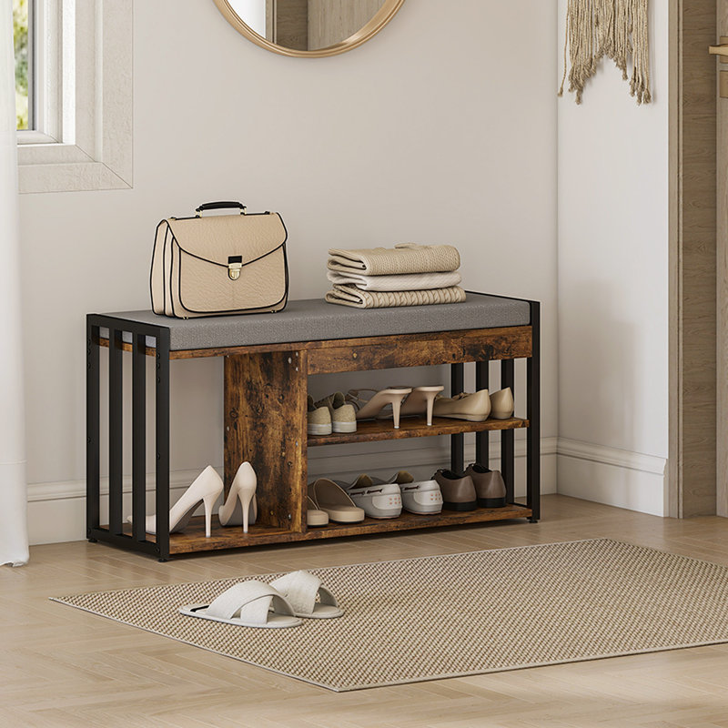 7 Pair Shoe Storage Bench